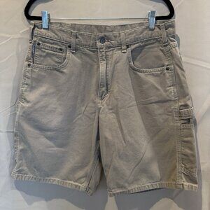Carhartt Original Fit Khaki Shorts Mens Size 36 Cargo Carpenter Utility Beige